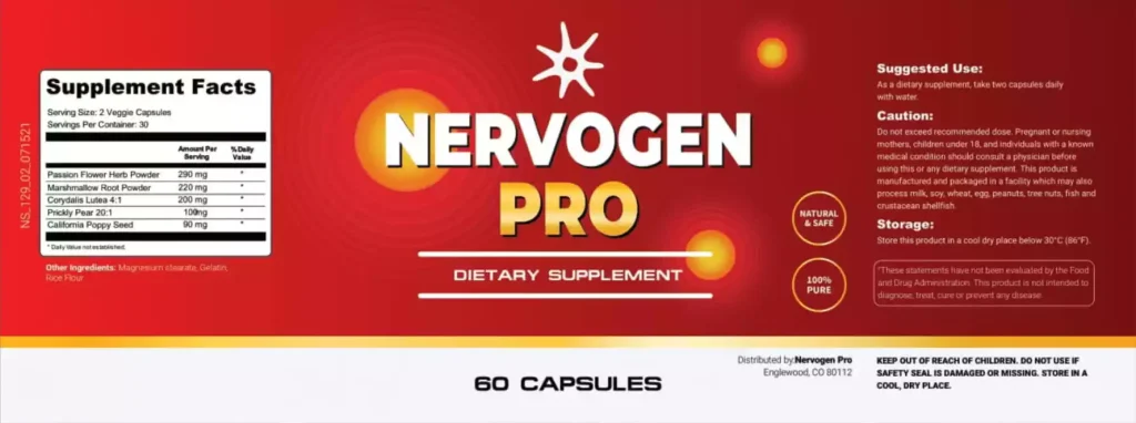 nervogen pro side effects